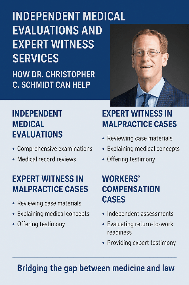 IME, Independent Medical Evaluations -Dr Schmidt